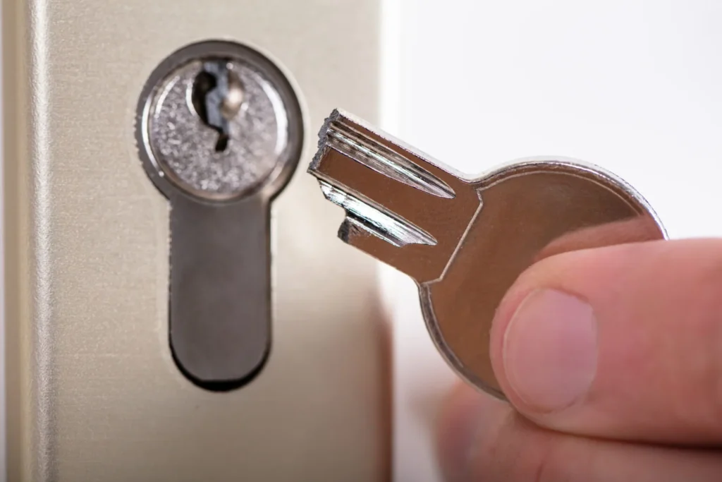 Sleutel afgebroken in slot